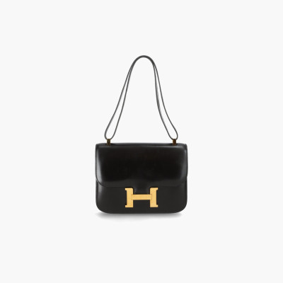 Hermès Constance Leather in Black